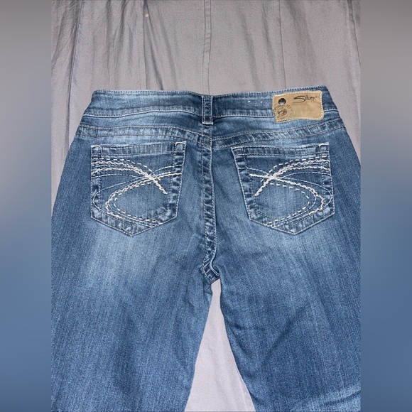 Silver Jeans Women's Flare Blue Denim - Picture 6 of 7